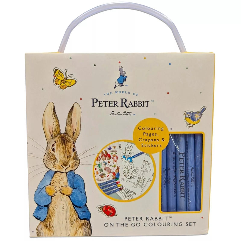Peter Rabbit Carry Along Easter Colouring Book Set 30 Sheets 5 Crayons Stickers collectible from hanrattycraftsgifts.co.uk