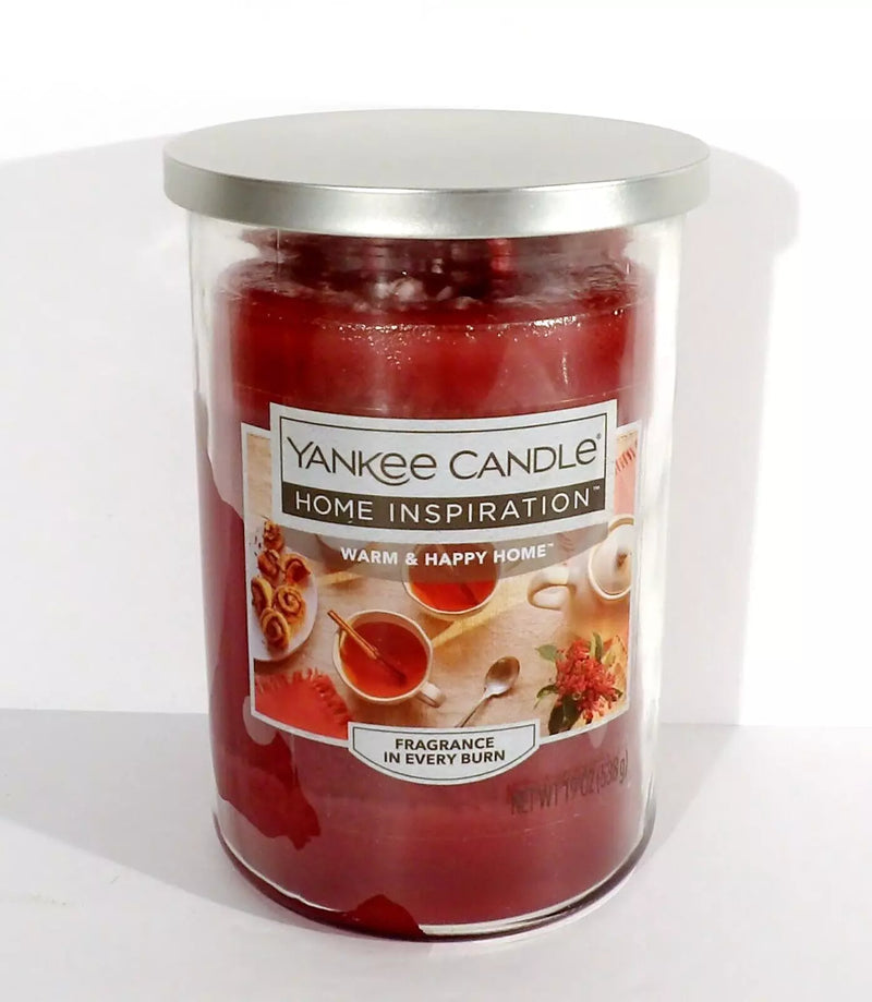 Yankee Candle Home Inspiration Warm & Happy Home 19 oz NEW, side angle