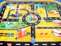 Giant City Playmat Road Train Layout Car Mat Boys Toy Playmat Kids City Playmat, side angle