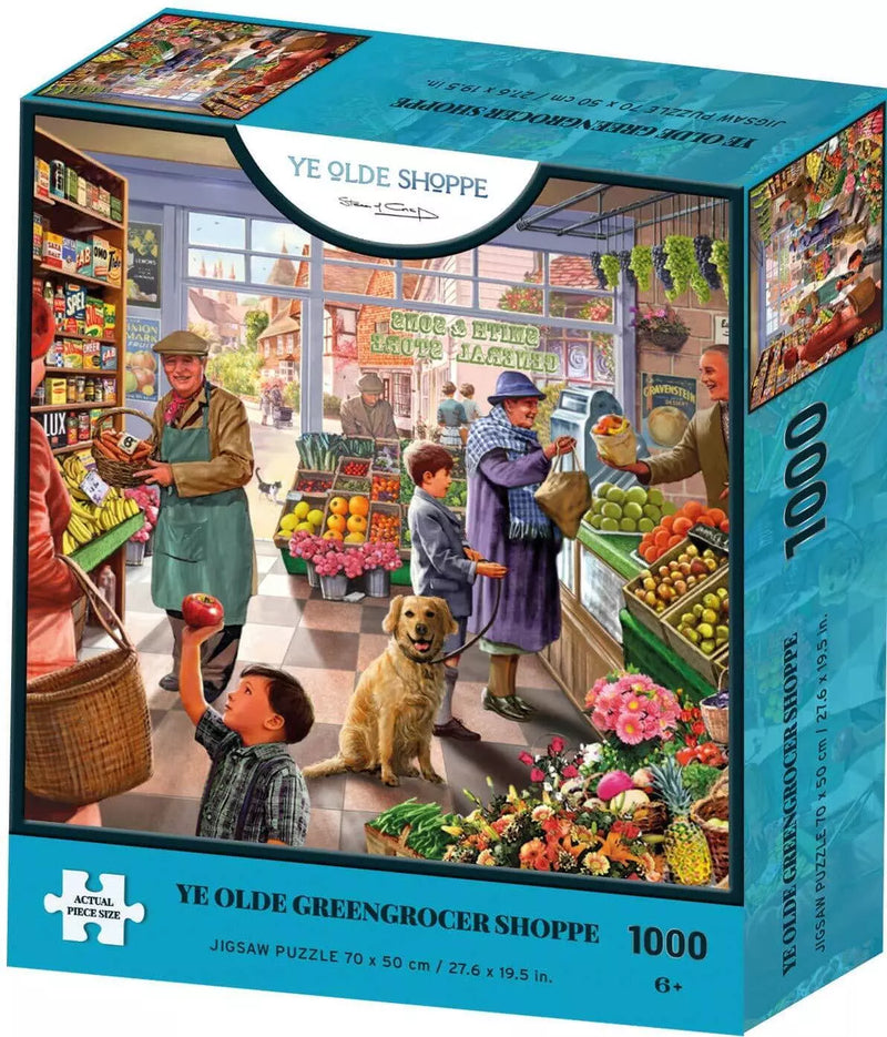 YE OLDE GREENGROCER SHOP 1000PC PUZZLE, alternate view