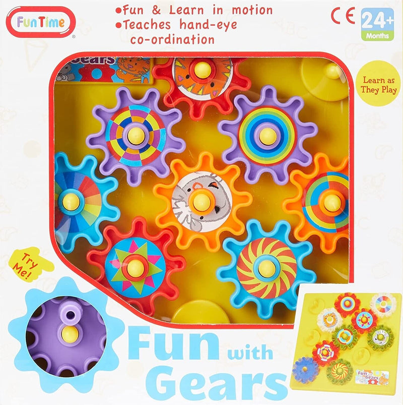 Autism Calming Sensory Toys Fun With Gears Toy Children Visual Aid ADHD KIDS UK, side angle