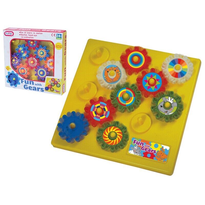 Autism Calming Sensory Toys Fun With Gears Toy Children Visual Aid ADHD KIDS UK, packaging shot