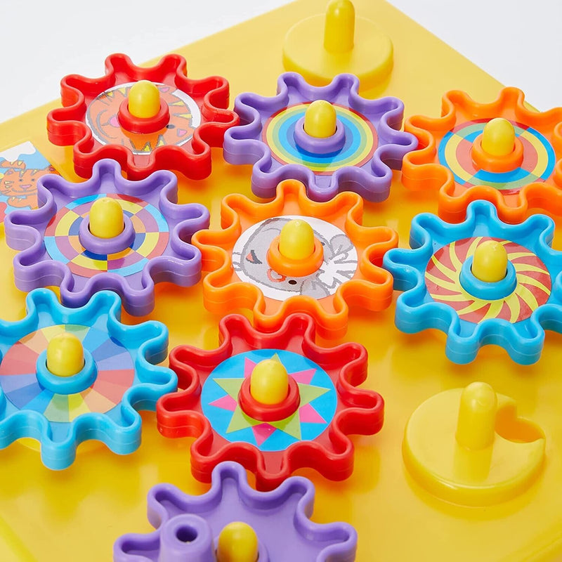 Autism Calming Sensory Toys Fun With Gears Toy Children Visual Aid ADHD KIDS UK, close-up detail