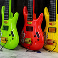 Kids Rock Guitar Toy – 4-String Musical Instrument (3 Assorted Colours) | Ages 3+, rear view