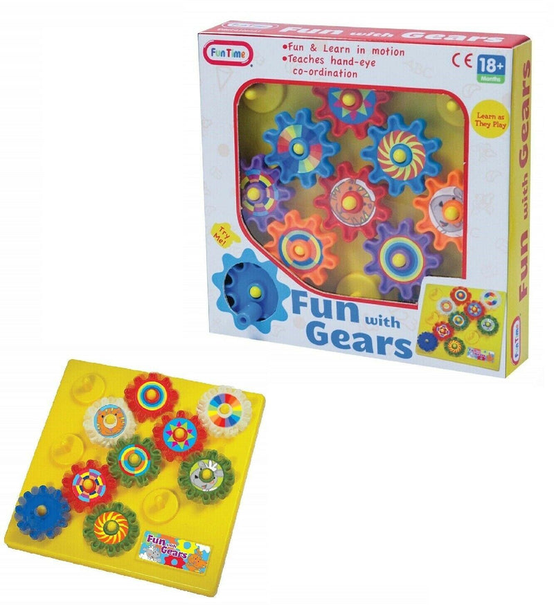 Autism Calming Sensory Toys Fun With Gears Toy Children Visual Aid ADHD KIDS UK, rear view