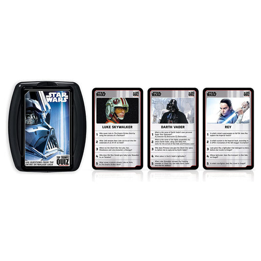 Top Trumps Quiz Star Wars 500 Questions The Skywalker Saga Twist Kids Game, alternate view