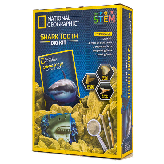 National Geographic Shark Tooth Dig Kit STEM Educational Activity Kit Brand New collectible from U&C Solutions Ltd