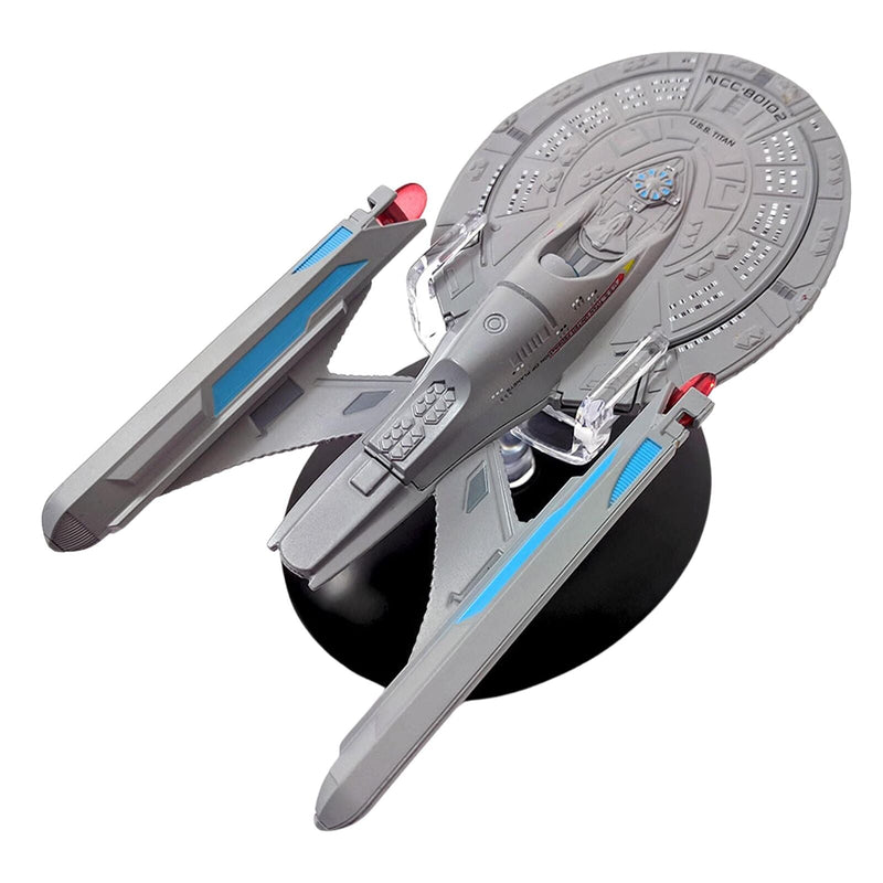 U.S.S. Titan NCC-80102 (Luna Class) Model Diecast Ship BONUS ISSUE (Eaglemoss / Star Trek), size reference