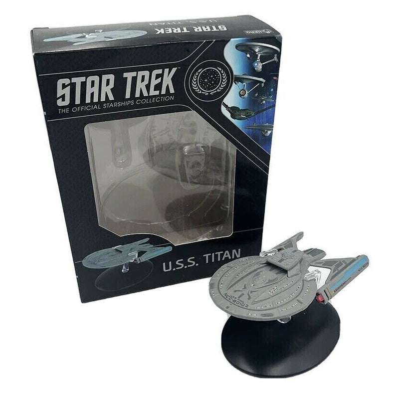 U.S.S. Titan NCC-80102 (Luna Class) Model Diecast Ship BONUS ISSUE (Eaglemoss / Star Trek), alternate view