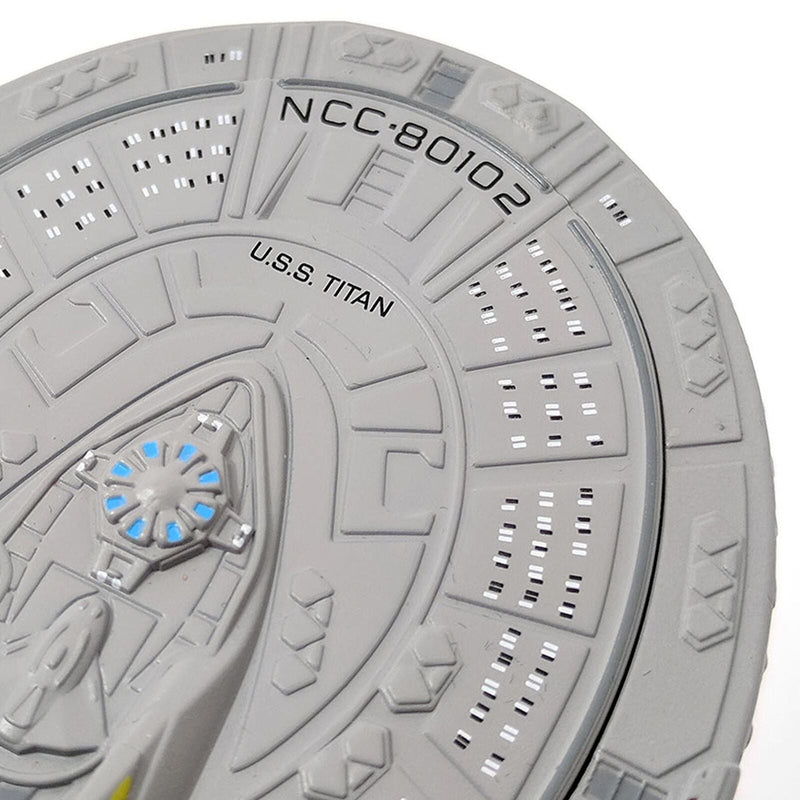 U.S.S. Titan NCC-80102 (Luna Class) Model Diecast Ship BONUS ISSUE (Eaglemoss / Star Trek), close-up detail