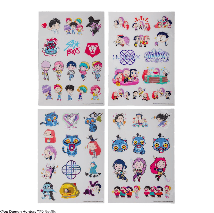 KPop Demon Hunters Sticker Sheet