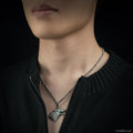 Game of Thrones Stark Necklace, side angle