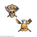 One Piece Sanji and Zeff Pin Set, close-up detail