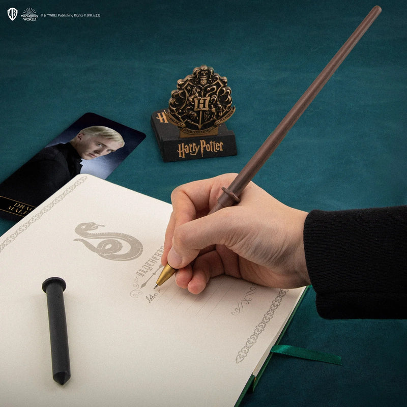 Harry Potter Draco Malfoy Wand Pen with Stand and Bookmark