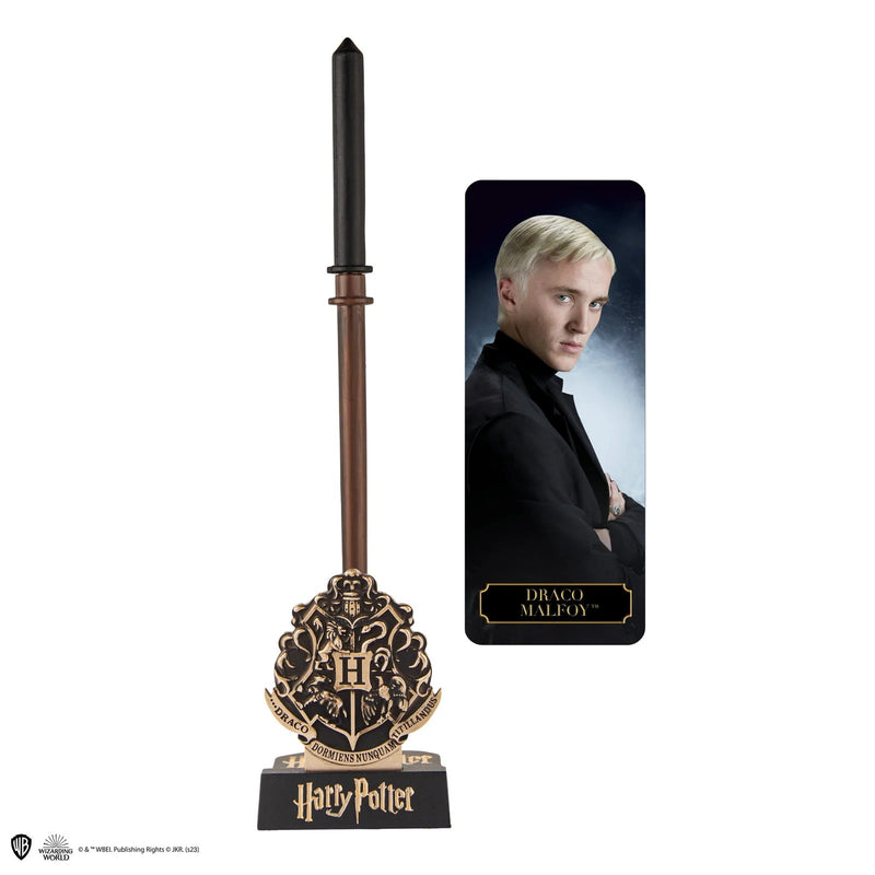 Harry Potter Draco Malfoy Wand Pen with Stand and Bookmark