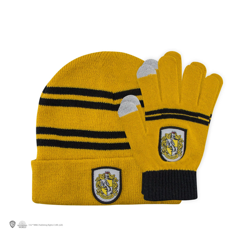 Harry Potter Kids Hufflepuff Gloves and Beanie Set (image 7 of 12)