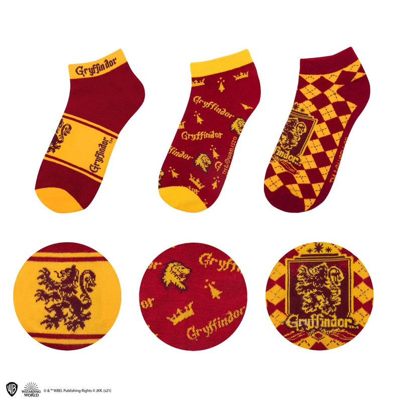Harry Potter Gryffindor Ankle Socks 3-Pack
