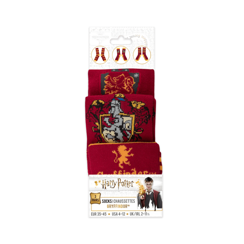 Harry Potter Gryffindor Socks 3-Pack (image 23 of 30)