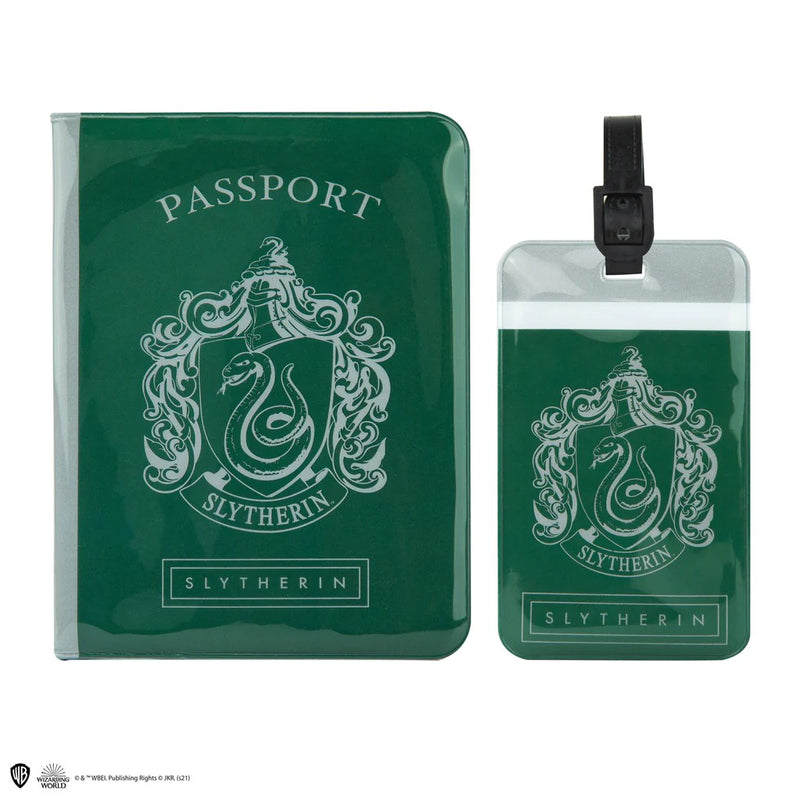 Harry Potter Slytherin Passport Cover and Luggage Tag Set