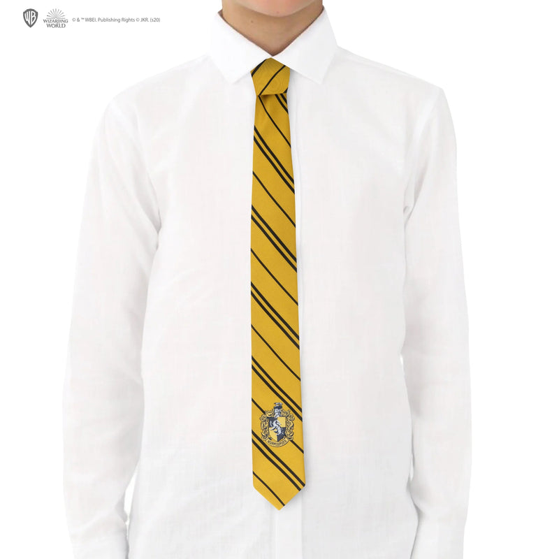 Harry Potter Kids Hufflepuff Woven Crest Tie
