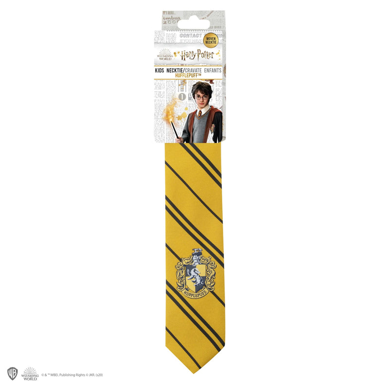 Harry Potter Kids Hufflepuff Woven Crest Tie