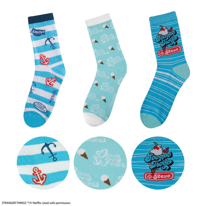 Stranger Things Scoops Ahoy Socks 3-Pack