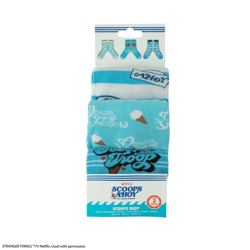 Stranger Things Scoops Ahoy Socks 3-Pack