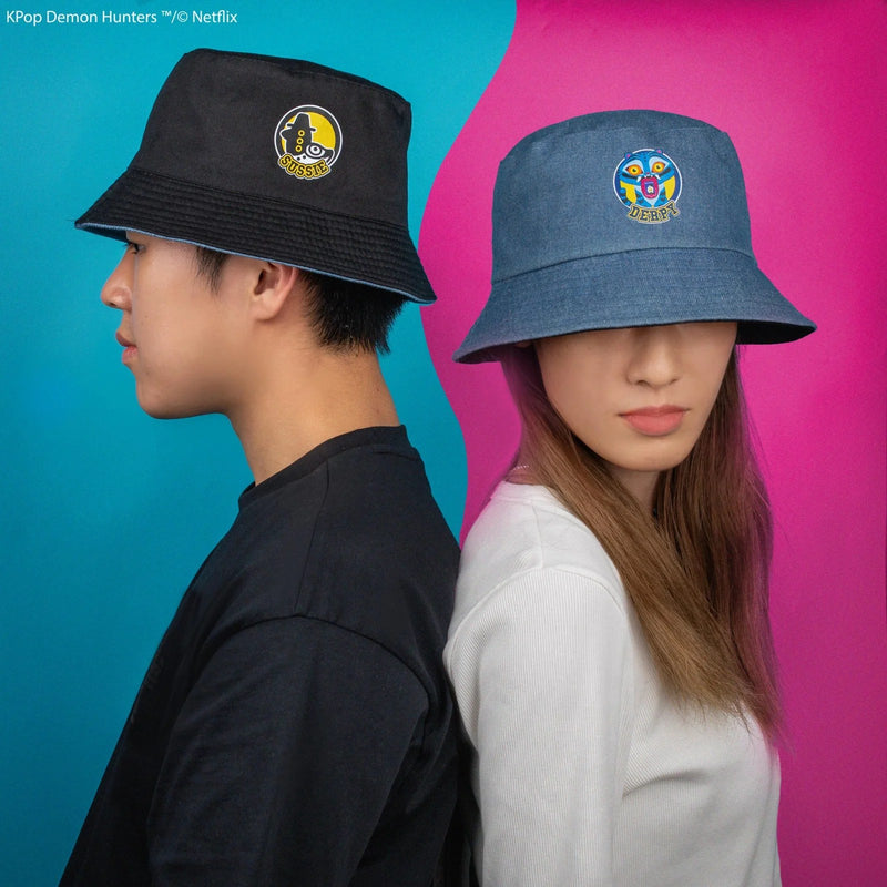 KPop Demon Hunters Derpy & Sussie Reversible Bucket Hat