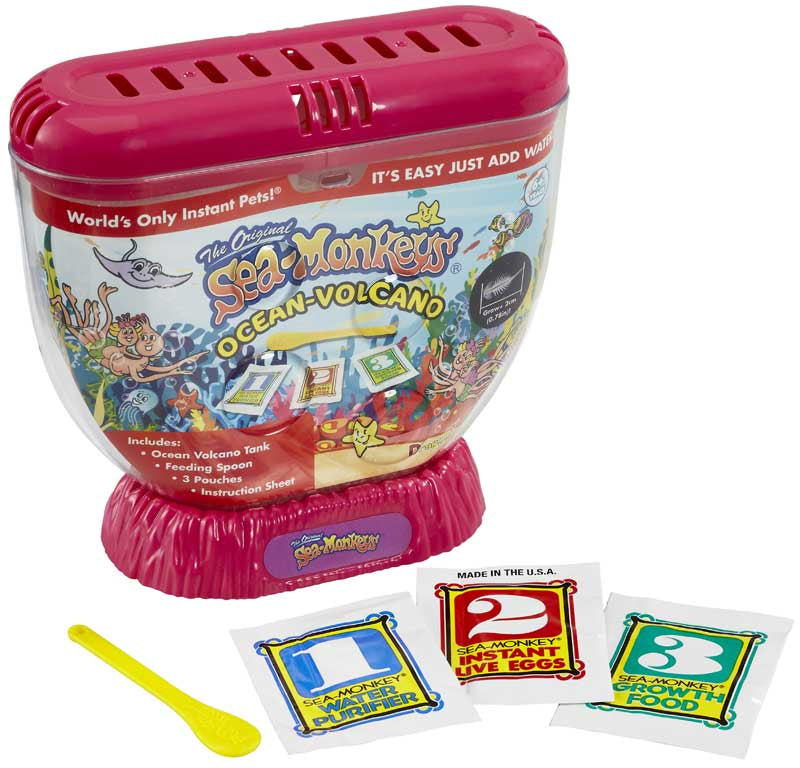 Sea Monkeys Volcano Zoo - The Original Sea Monkeys with Larger Tank & Volcano, rear view