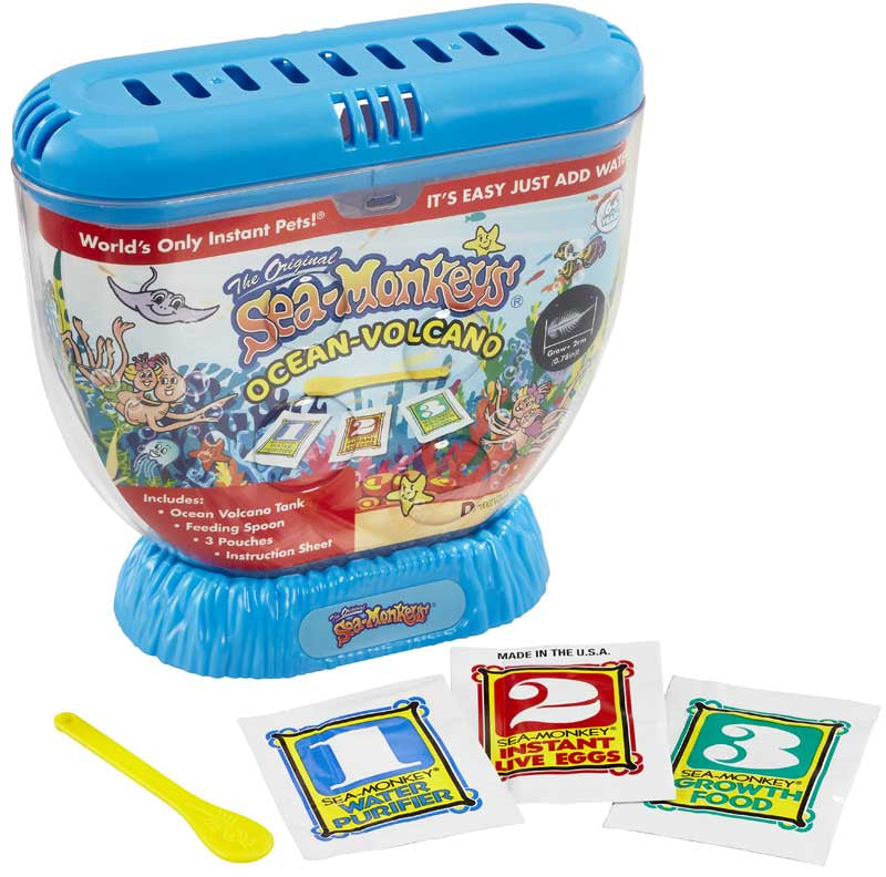Sea Monkeys Volcano Zoo - The Original Sea Monkeys with Larger Tank & Volcano, close-up detail