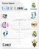 Real Madrid Glossy Self-Adhesive Labels Pack of 16