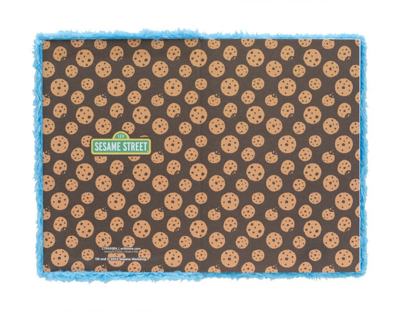 Sesame Street Plush Cover Premium A5 Notebook side angle