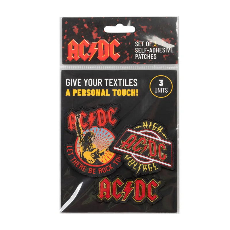 AC/DC Set of 3 Patches