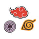 Naruto Shippuden Set of 3 Patches