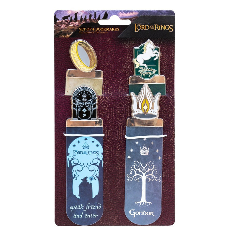 Lord of the Rings Set of 4 Bookmarks