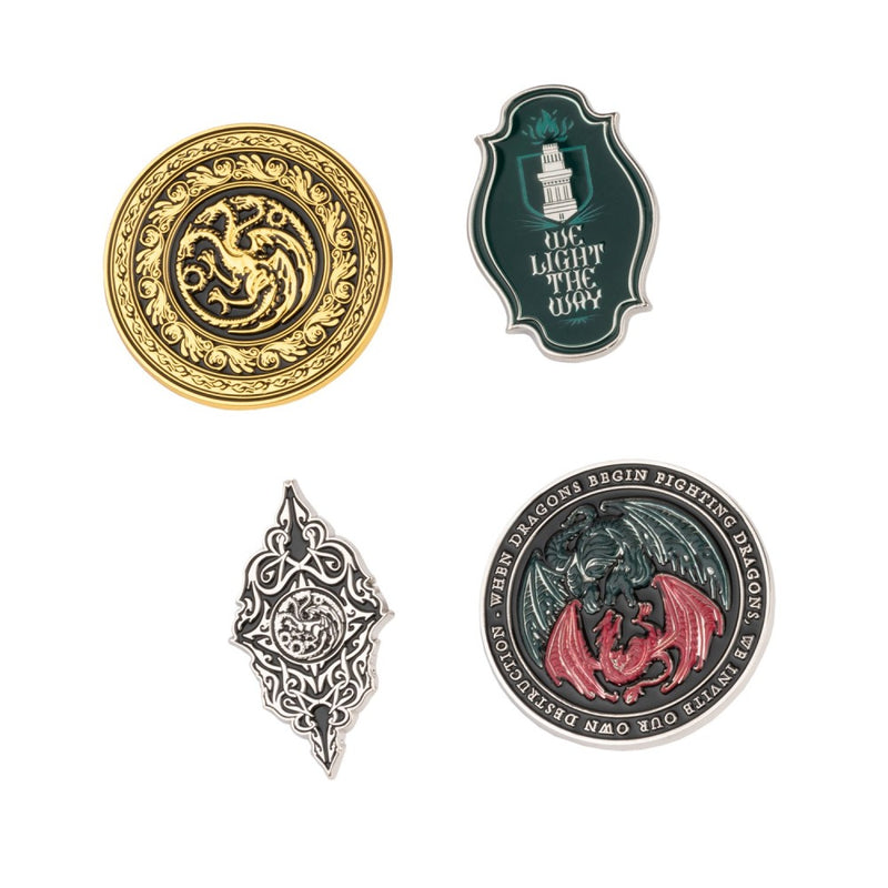 Game of Thrones House of the Dragon Set of 4 Pins