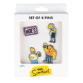 The Simpsons Moe's Tavern Set of 4 Pins