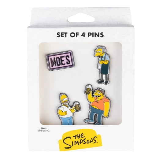 The Simpsons Moe's Tavern Set of 4 Pins