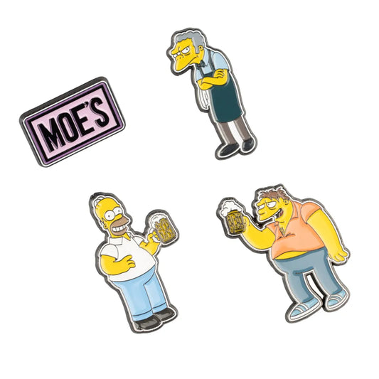 The Simpsons Moe's Tavern Set of 4 Pins