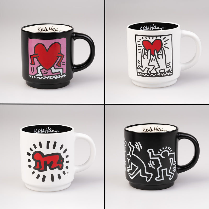 Set of 4 Keith Haring Cups alternate view