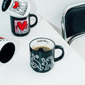 Set of 4 Keith Haring Cups design detail