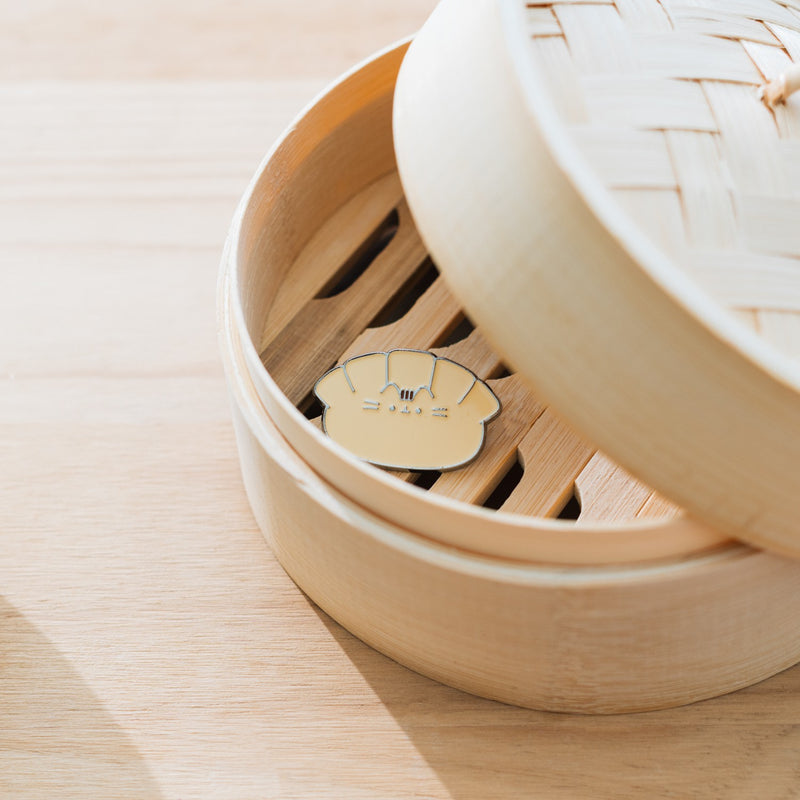 Pusheen Sushi Roll Set of 4 Enamel Pins close up detail