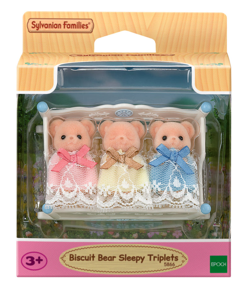 Sylvanian Families Biscuit Bear Sleepy Triplets