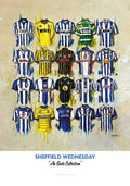 Sheffield Wednesday FC Shirts - A2 Signed Limited Edition Prints collectible from Terry Kneeshaw Art