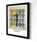 Sheffield Wednesday FC Shirts A3 collectible from Terry Kneeshaw Art