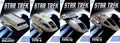 Shuttlecraft Set 1 (Galileo II & Goddard & Chaffee & Cochrane) Model Diecast Ship (Eaglemoss / Star Trek), in display