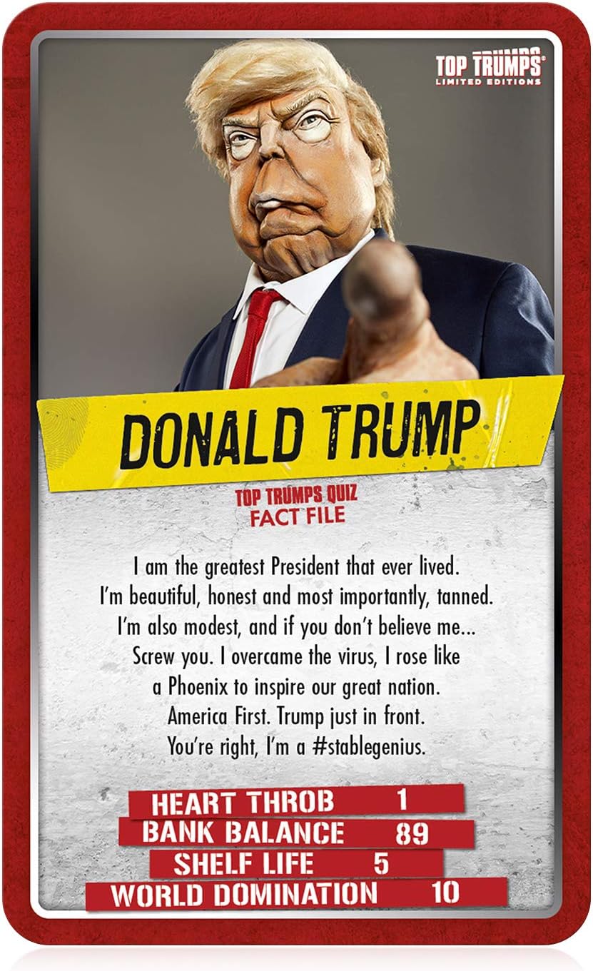 Top Trumps Limited Edition Spitting Image Card Game