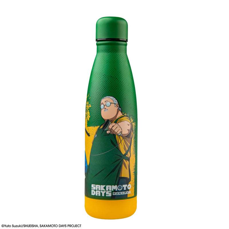 Sakamoto Days Sidekick Club Insulated Water Bottle, side angle