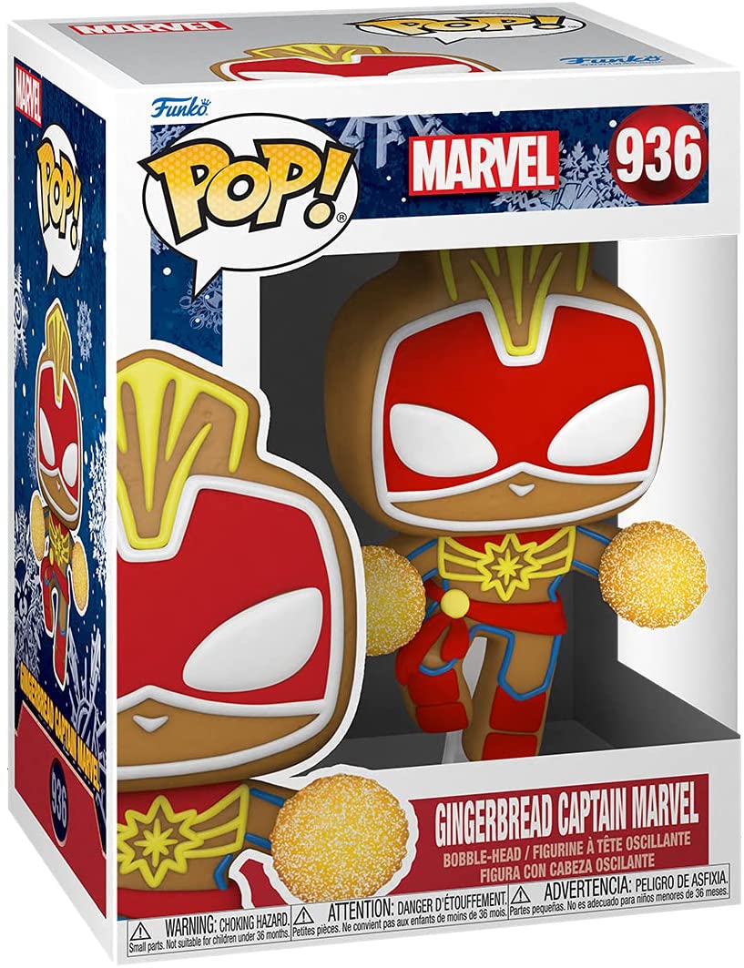 Gingerbread Captain Marvel Holiday Funko POP!Vinyl Figure