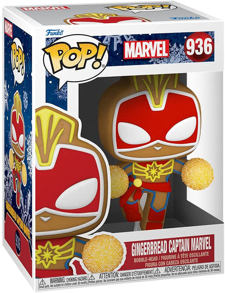 Gingerbread Captain Marvel Holiday Funko POP!Vinyl Figure
